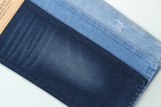 Bom preço 9000 Yards 13 Oz Tecido TC Denim Em Azul Escuro on-line