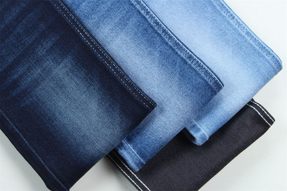 Bom preço 10 Oz Super Stretch Denim Tecido Para Homem de Verão Jeans Algodão Poliéster Rayon Spandex Rough And Wild on-line