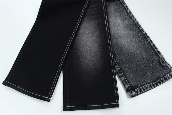 Bom preço 190cm 13oz preto preto algodão poliéster rígido tecido denim para jeans on-line