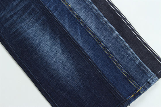 Bom preço 11.5 Uma vez Menos de 2 dólares Crosshatch Slub Stretch Denim Tecido Para Jeans on-line