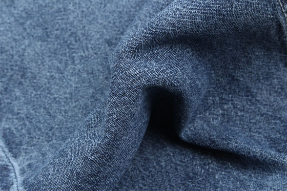 Bom preço Super Macio Tecido De Denim Acessível Em Tecido Azul Escuro 3/1 on-line