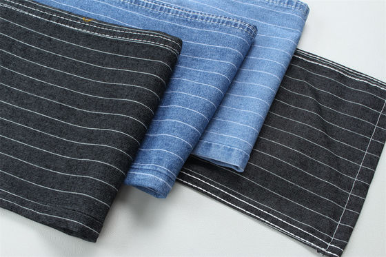 6.5 Onças de Tecido Jeans Denim Listrado 100% Algodão Para Camisas