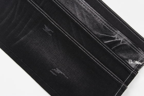 Tecido denim de alta qualidade preto escuro para jeans