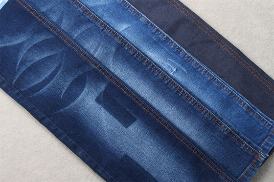 Tecido Jeans Slub Lycra Azul Escuro para Jeans de Crianças e Mulheres