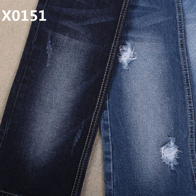 Bom preço 10 oz de algodão Spandex Indigo Blue Jeans Tecido Redução de custos Acessível Alta Qualidade Bom Estiramento Namorado Estilo limpo on-line