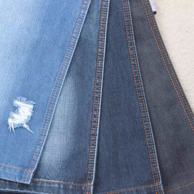 Bom preço Tecido de Brim Tricotado em Algodão 100% French Terry Indigo para Jeans on-line