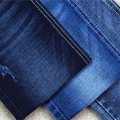 Bom preço Soft Cross Slub Denim Fabric Ladies Stretch Jeans 10 oz para preço no atacado on-line