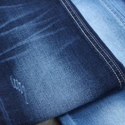 Bom preço Tecido de denim personalizado de alta estiragem para jeans e calças on-line