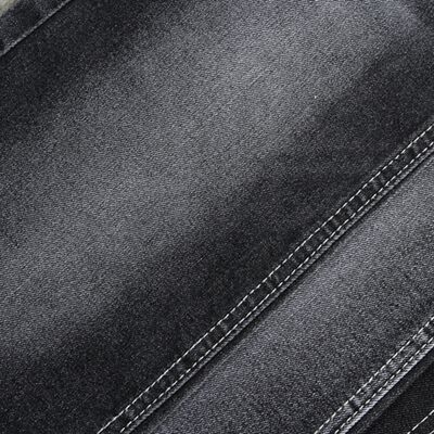 Bom preço Jeans Skinny de Brim Super Stretch Preto 10oz Fabricante de Tecido Jeans on-line