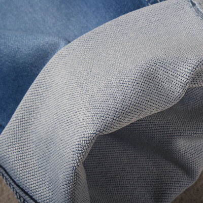 Bom preço Dupla camada Imitação de tricô Tecelagem especial Tecido de denim Tecido de alta qualidade para fabricantes de jeans on-line