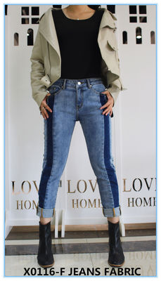 Bom preço material elástico das calças de brim do velo 11oz on-line