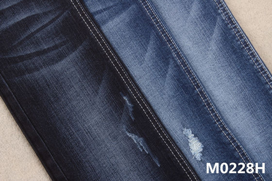 Bom preço Tela 1,5% da sarja de Nimes da hachura do estiramento de rayon do algodão do Slub do Spandex 11oz para Jean on-line