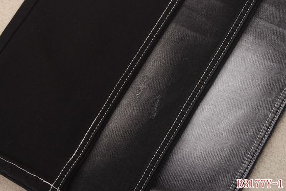 Bom preço poliéster falsificado do algodão 23 da tela 73 da sarja de Nimes da malha do estiramento da sarja de Nimes da malha do falso 12oz 1 Spandex on-line