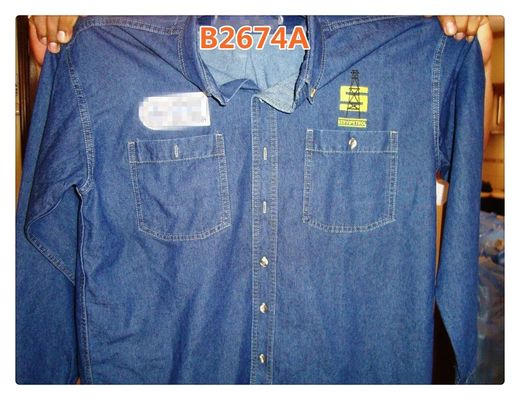 Bom preço 8 onças tela 100% da sarja de Nimes do estiramento do índigo do algodão de 271 calças de brim da G/M para a calças on-line