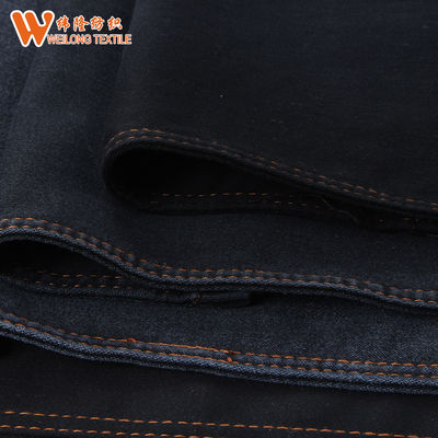 Bom preço Tela Stretchable da sarja de Nimes do cetim do poliéster de um Lycra de 9,5 onças para as mulheres magros on-line