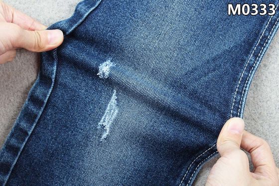 11,3 OZ Algodão Reciclável Poliéster Elastano Tecido Denim Para Sanforização De Jeans