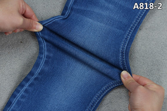 Bom preço 4/1 de azul macio do basculador da tela da sarja de Nimes do cetim + parte traseira preta para as calças de brim das crianças on-line